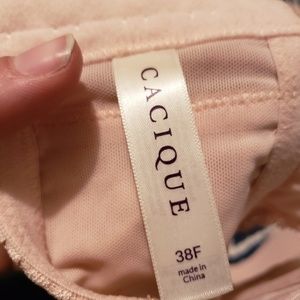 Cacique Intimates & Sleepwear - Pink Balconette Bra with Lace Straps 38F Cacique Intimates & Sleepwear - Pink Balconette Bra with Lace Straps 38F